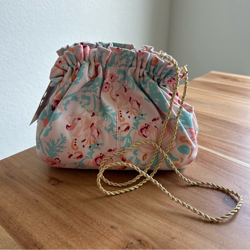 NWT Roller Rabbit Amandine Printed Clam Shell Shoulder Bag - Picture 3 of 7
